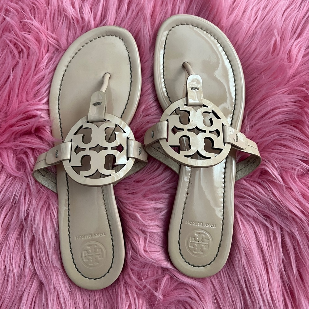 PRE WORN TORY BURCH MILLER SANDALS